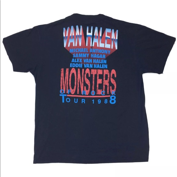 Spring Ford Shirts Rare 988 Van Halen Monsters Of Rock Tour T Shirt Poshmark